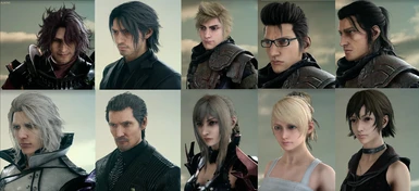 Replace Comrades avatar voices with FFXV main characters