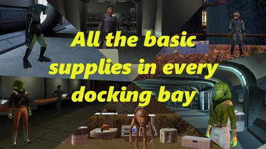All the basic supplies in every docking bay
