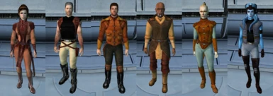KotOR 1 Improved Party Outfits