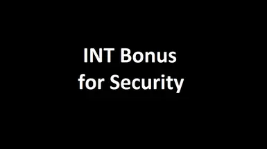 INT Bonus for Security