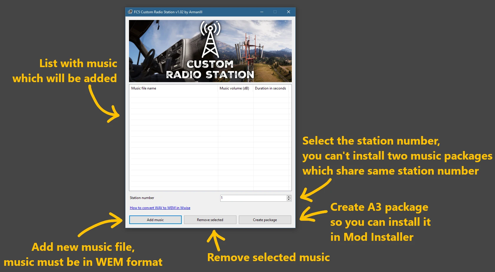 how to add custom music to fallout 4