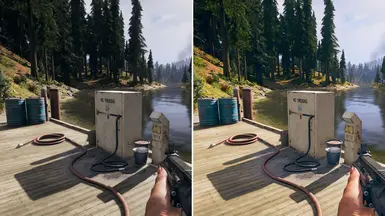 Vanilla (left) vs with MOD (right)