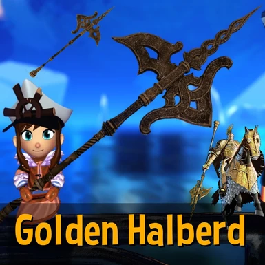 Golden Halberd Weapon Mod