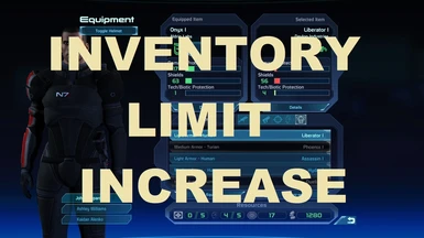 inventory limit increase (8 options to choose )