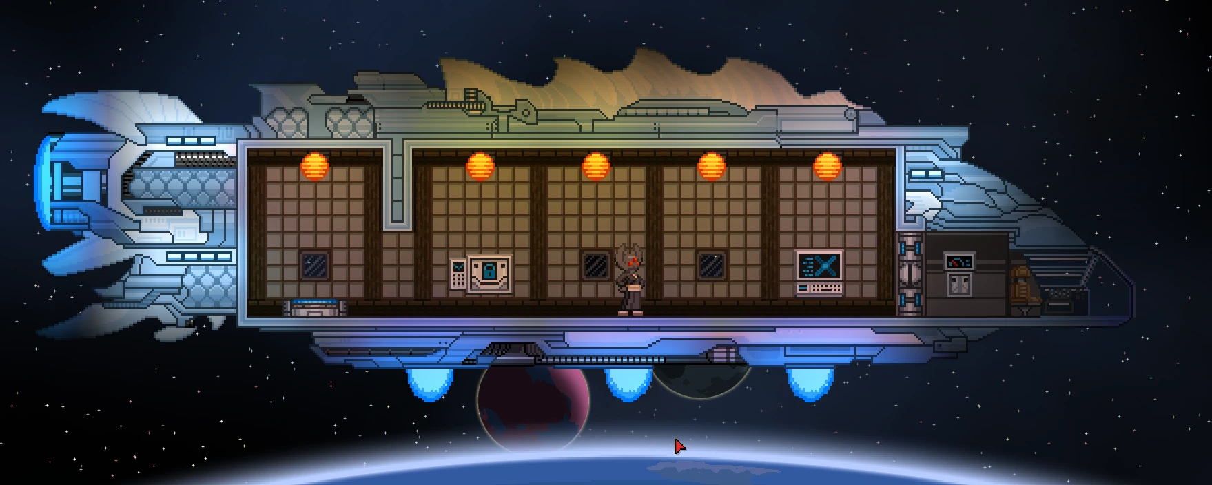 how to more out of ship starbound