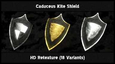 Caduceus Kite Shield - HD Retexture (18 Variants)