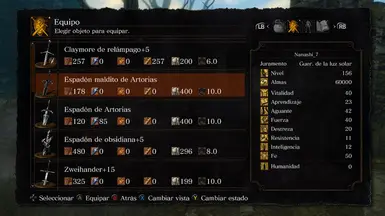 Espadón Maldito de Artorias.