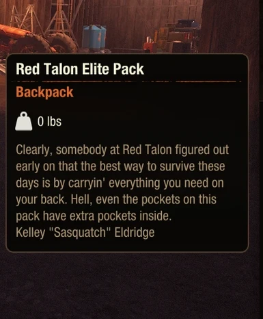 Weightless Red Talon Elite Pack