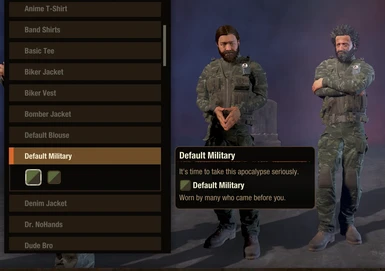 Default Military Outfits Integrated Mod