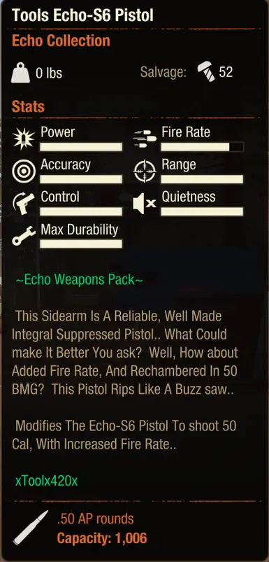 Echo Weapons Pack at State of Decay 2 - Nexus mods and community