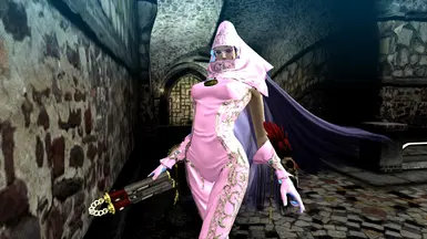 Bayonetta PC Platinum Princess Pink and Silver Old Costume Mod