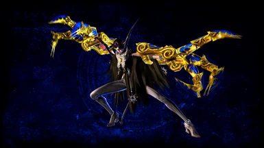 Chernobog Elegance (weapon not included). Replaces the Durga Elegance.