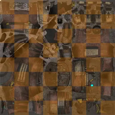 Vanilla at 1K vs 4K mod (Orange tint)