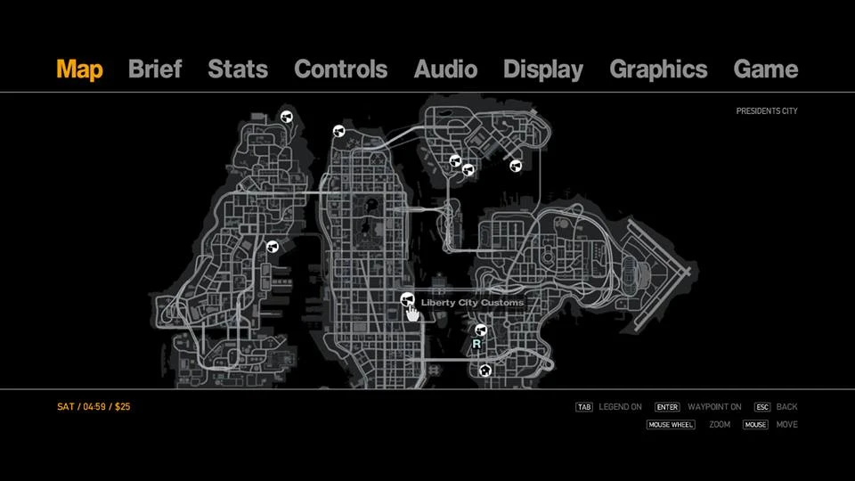 gta liberty city train map with locations