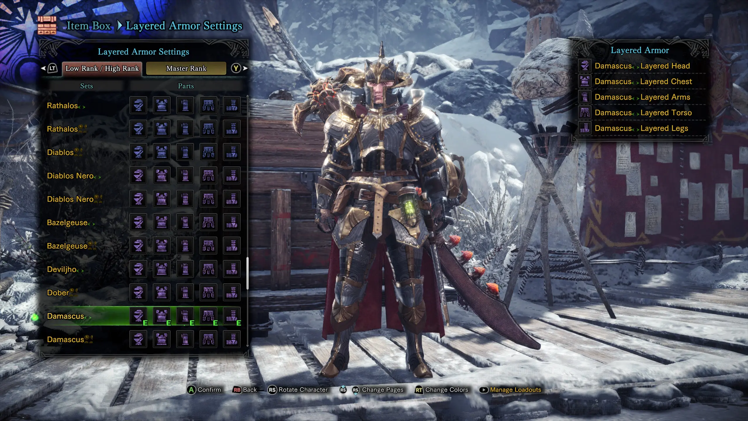 Diablos Nero Alpha + Armor Set