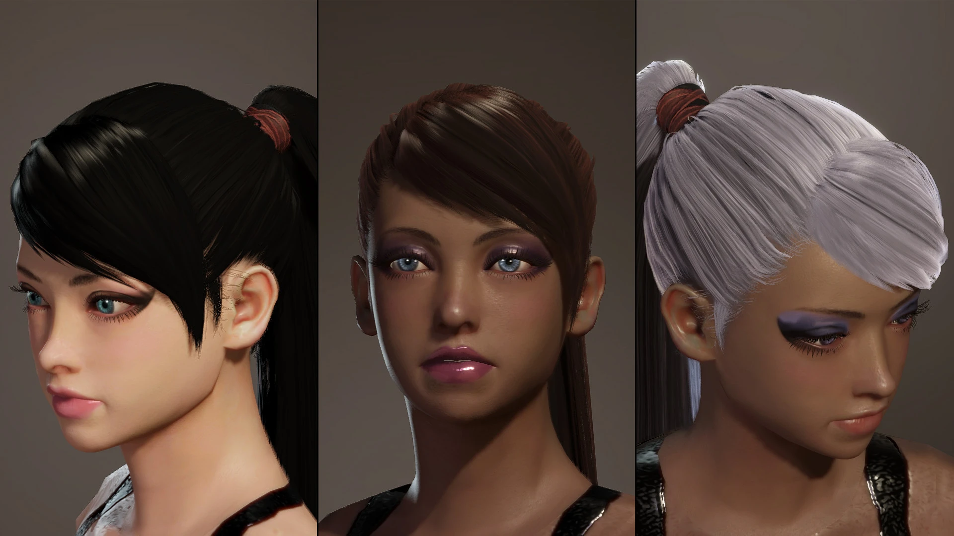 Fallout 4 ponytail hairstyles by azar v2 5a фото 22