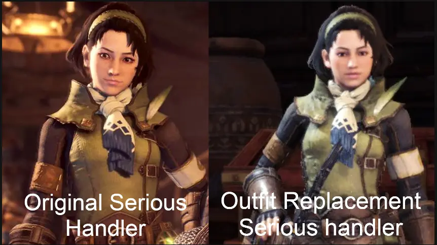 Serious Handler Outfit Replacement At Monster Hunter World Mods And   6781 1693786907 1438273264 