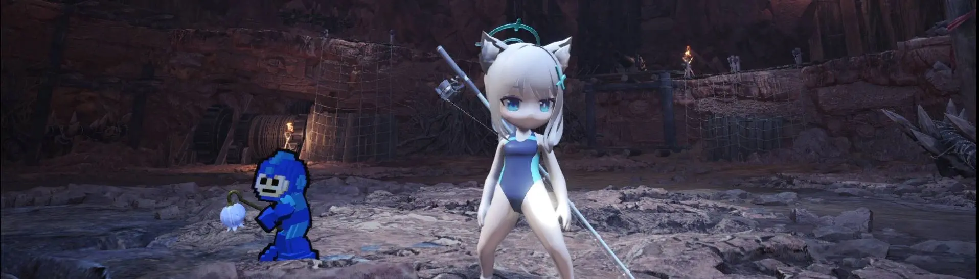 Blue Archive - Shiroko(swimsuit) mod (POST-ICEBORNE) at Monster Hunter:  World - Mods and community