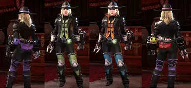 Each part is fully colorisable (except slinger)