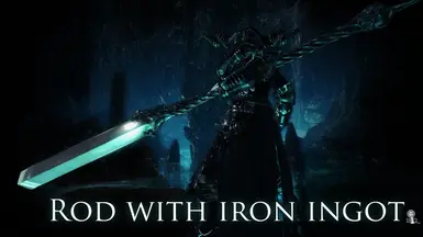 Rod with iron ingot