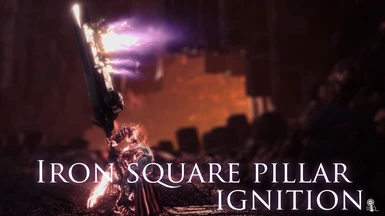Iron square pillar ignition