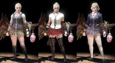 School Uniform Outfits at Monster Hunter: World - Mods and community