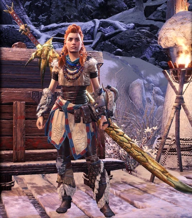 Download Aloy Layered Armor Replacement at Monster Hunter: World ...
