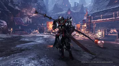Dreadking Rathalos Male Blademaster over Geralt