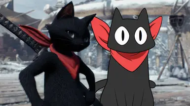 Black Cat, Red Bandana, Nichijou