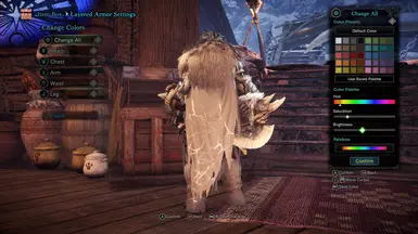 Fulgur Anjanath Beta Layered Set - Cape lightning effect changes color with custom color!