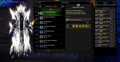 Velkhana Gammas Armor Y - skill upgrades and jewels