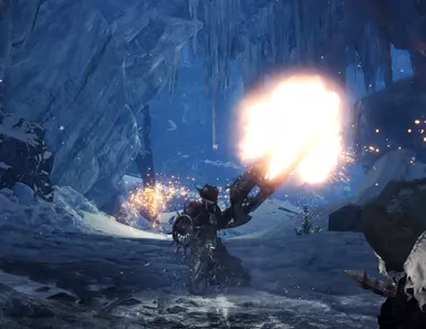 Blunderbuss Gunlance firing