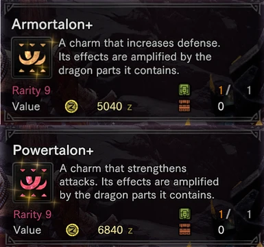 Armor/Powertalons+