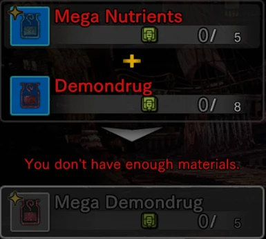Alt Mega Demondrug Craft