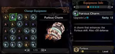 New Furious Charm with Furious Skill