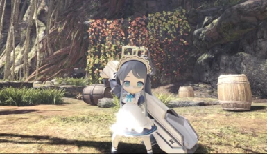 Blue Archive - ARIS(maid) and yuzu(as weapon) mod (POST-ICEBORNE)