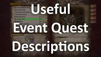 Useful Event Quest Descriptions - French Translation