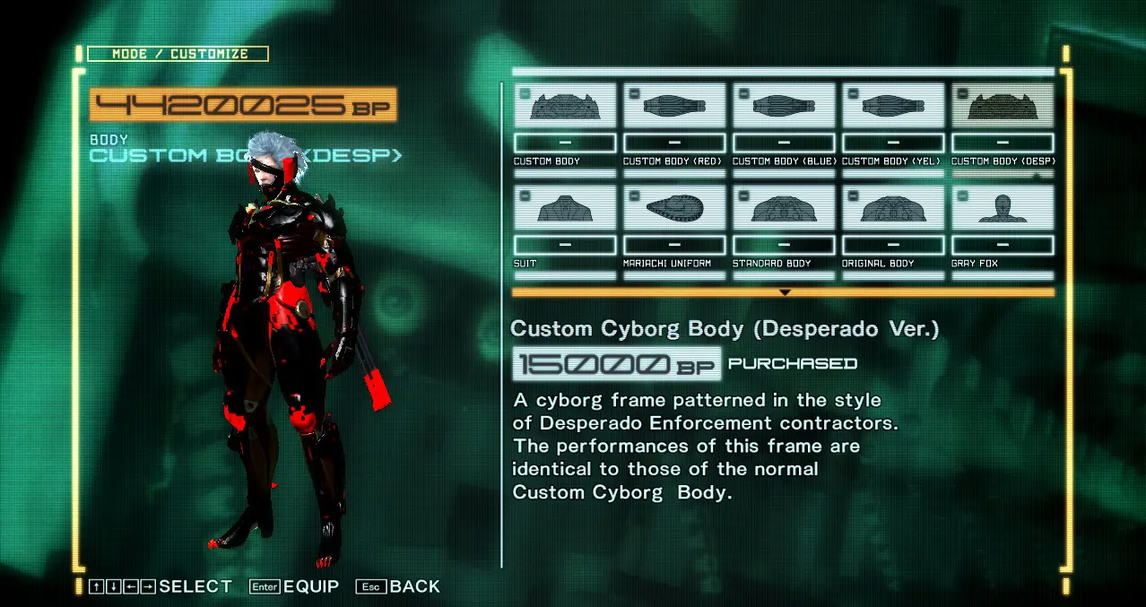 metal gear rising revengeance mods pc