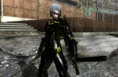 240 Raiden (Black and Golden Cyborg Suit)