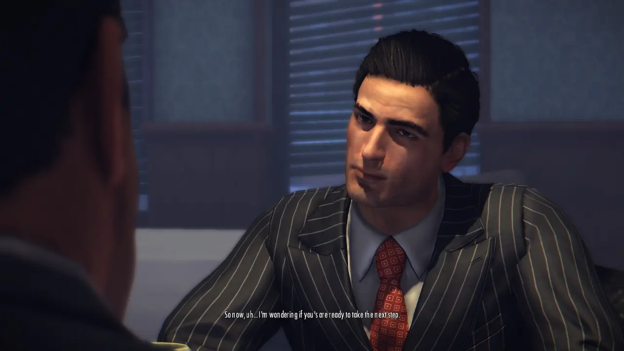 Tommy Angelo's black pinstripe suit mod at Mafia 2 - Mods and community