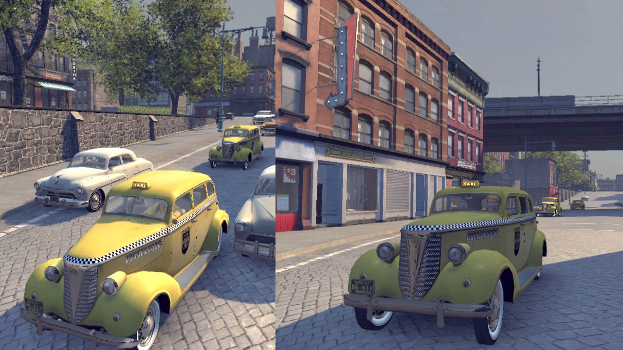 Mafia 2 MOD CAR Full Yellow Shubert TAXI at Mafia 2 - Mods and community