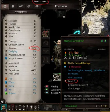 No Weapon Level Accuracy Penalty at Divinity: Original Sin 2 Definitive ...