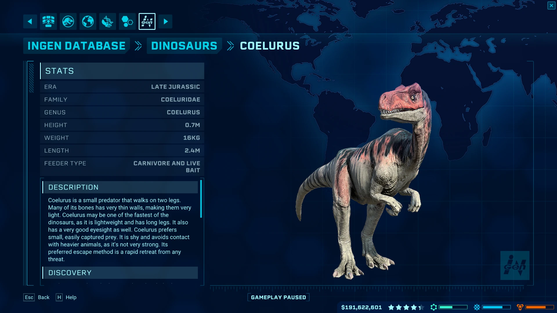 Coelurus fragilis (New Species) at Jurassic World Evolution Nexus ...