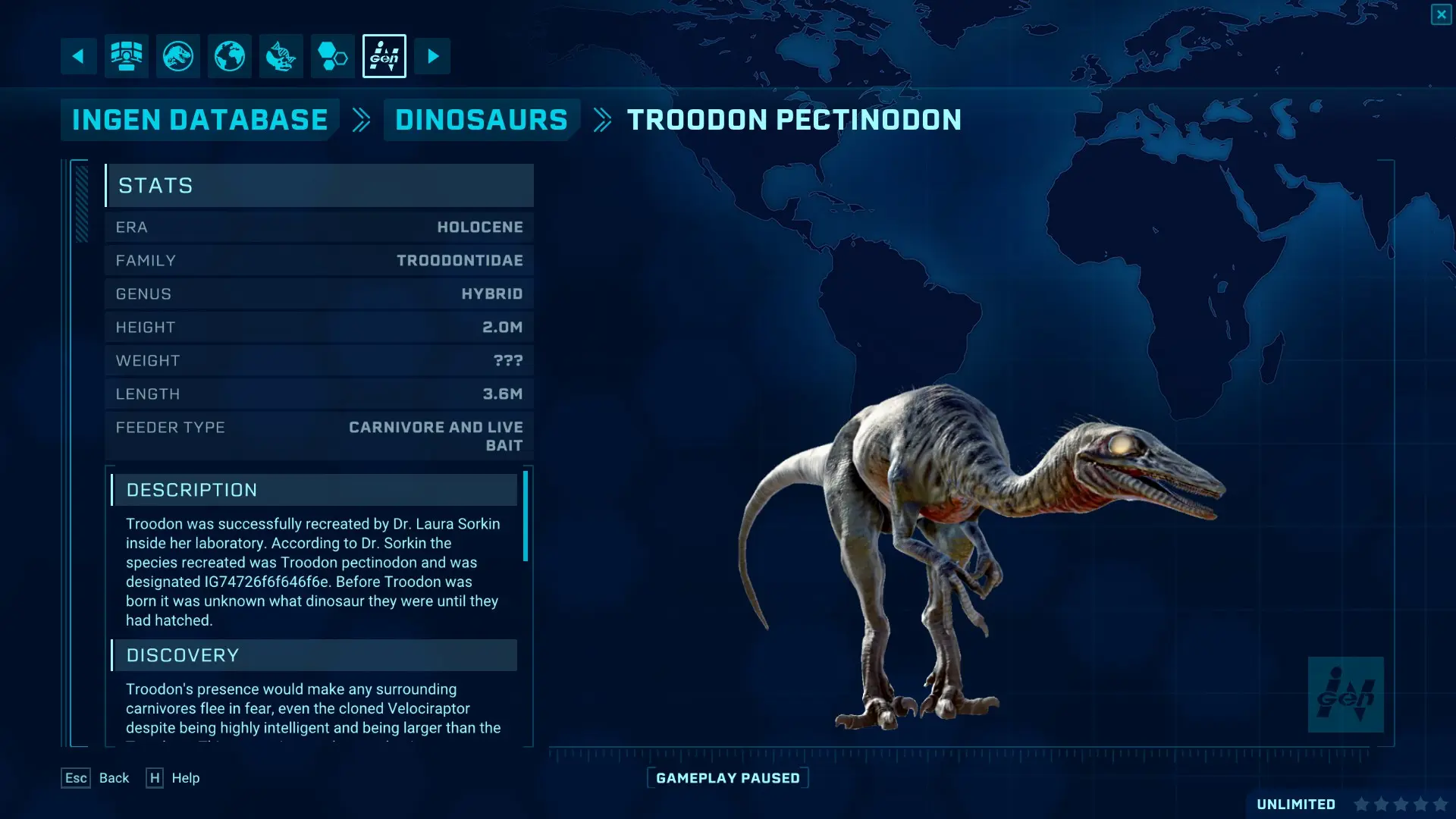 Troodon Pectinodon (New Hybrid Species) at Jurassic World Evolution ...