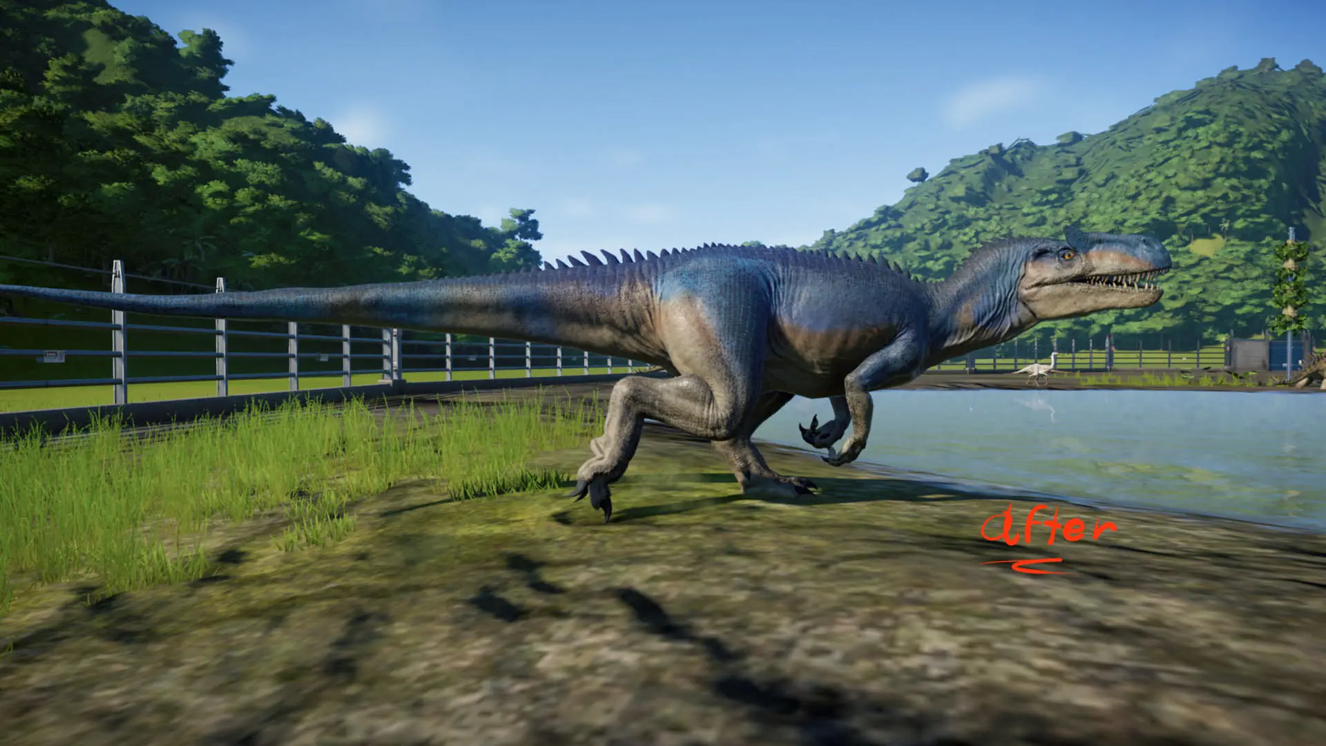 allosaurus jurassic world evolution