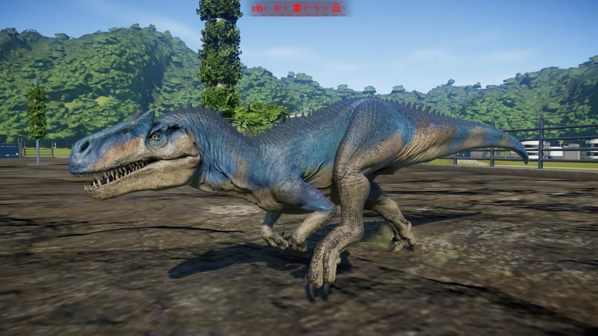 allosaurus jurassic world evolution