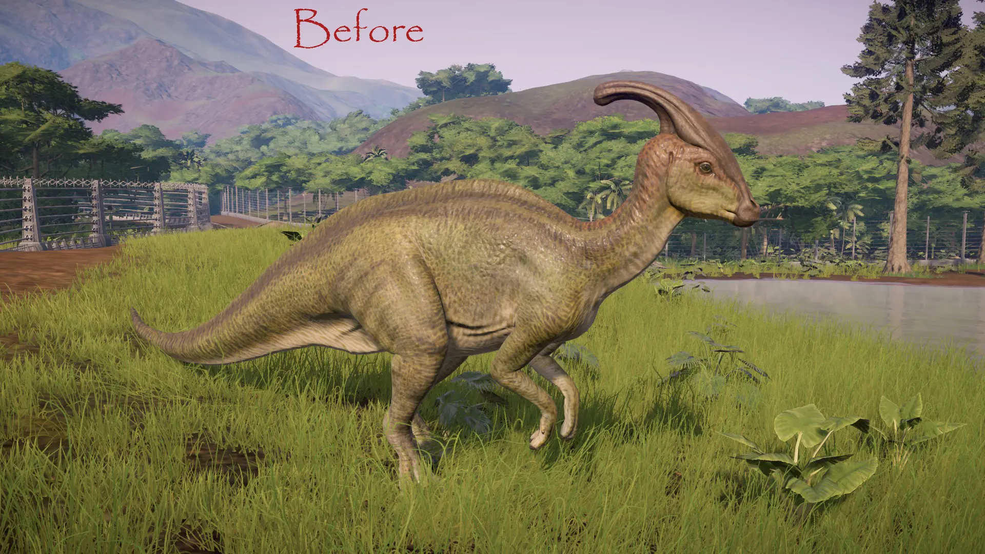 parasaurolophus jurassic world the game