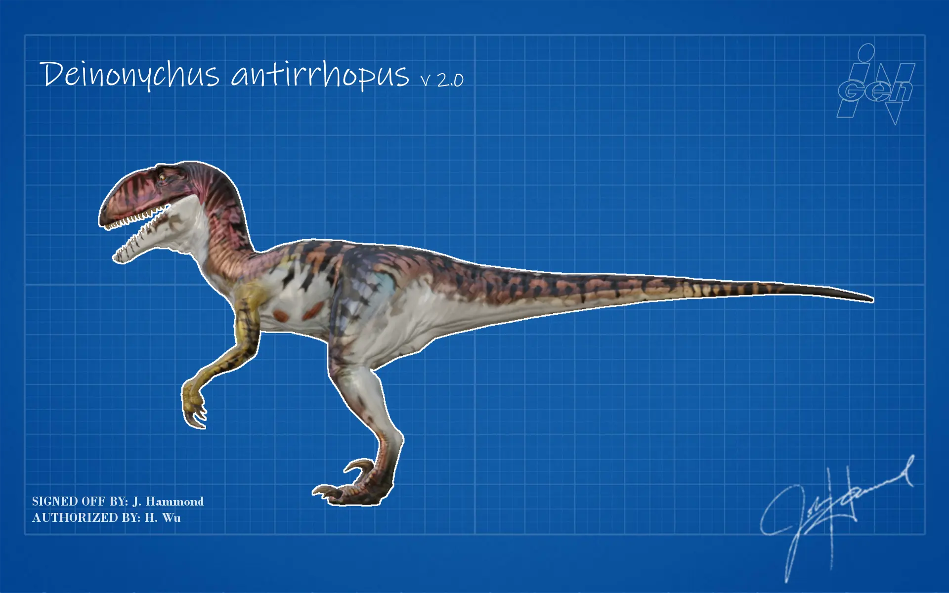 deinonychus jurassic world the game