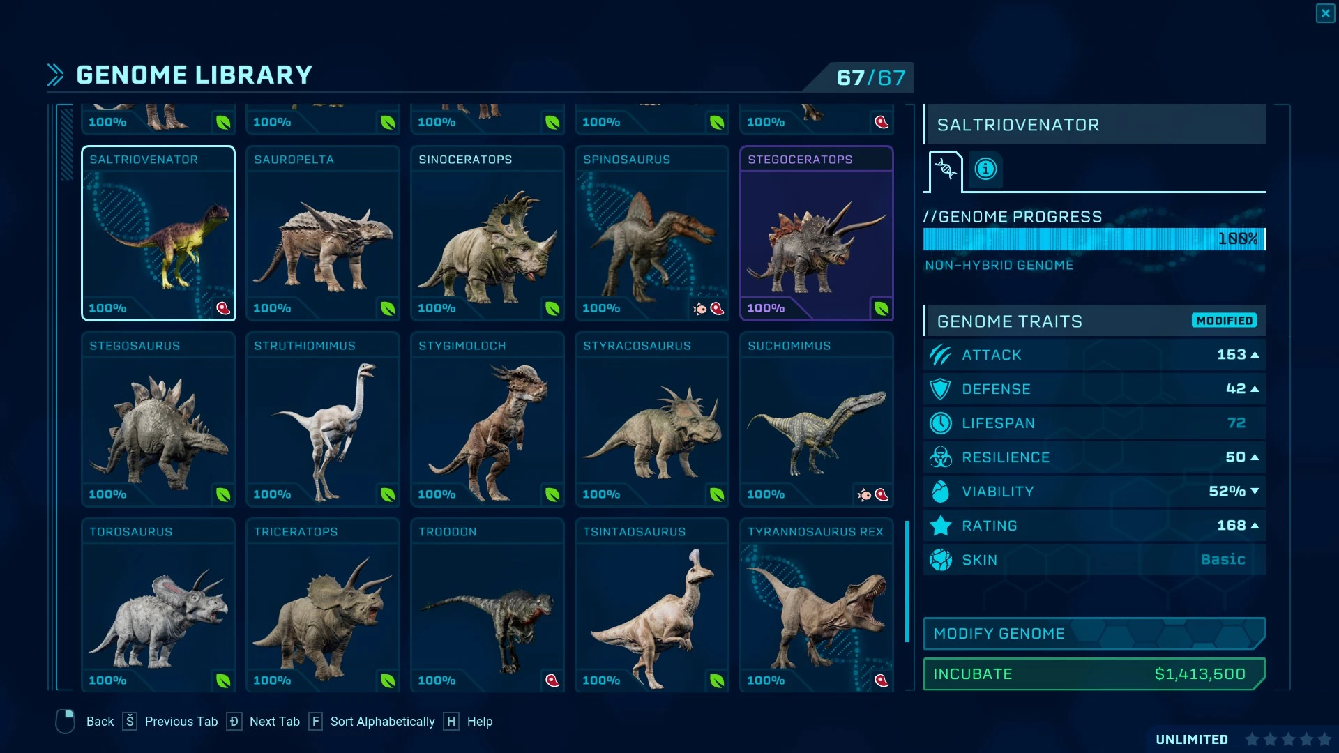 Saltriovenator zanellai mod at Jurassic World Evolution Nexus - Mods ...