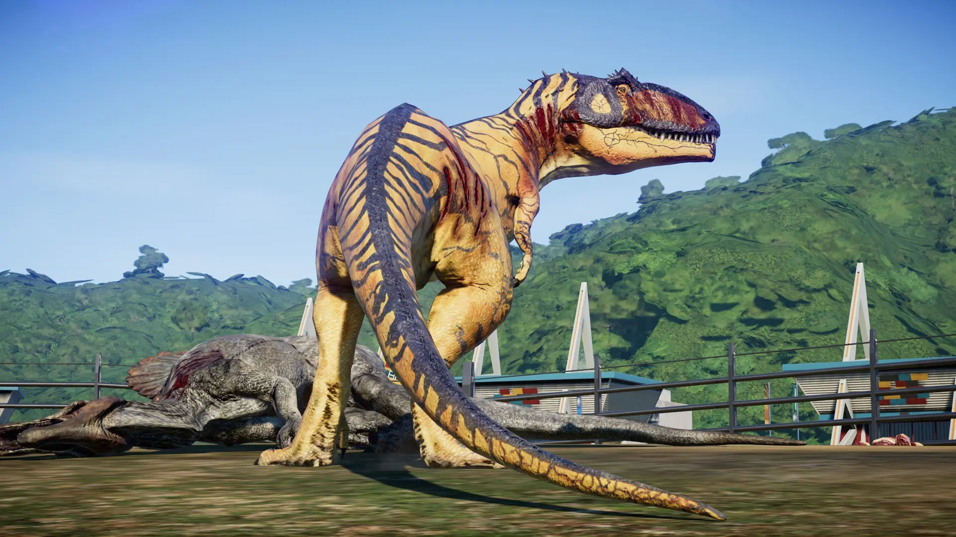 Giganotosaurus edit with concept Malusaurus Irex skin at Jurassic World ...